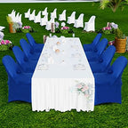 Stretch Spandex Folding Chair Covers 30PCS Royal Blue, alternate view 2