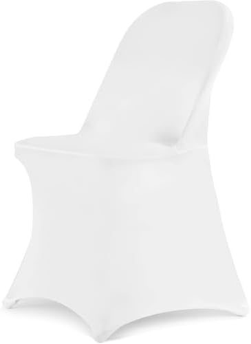 Stretch Spandex Folding Chair Covers 30PCS White Universal