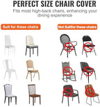 Stretch Spandex Folding Chair Covers, Universal Fitted Chair Cover, Removable Washable Protective Slipcovers, alternate view