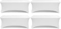 Stretch Spandex Table Covers 6FT, Pack of 4 Fitted Tablecloths for Rectangle Tables, Stretchy Wrinkle Resistant