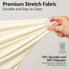 Stretchy Arch Backdrop Cover 7.2ft, Draped Arched Covers, Beige in 7.2ft in Beige, alternate view 4