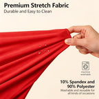 Stretchy Arch Backdrop Cover 7.2ft, Draped Arched Covers, Red in 7.2ft in Red, alternate view 4