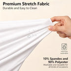 Stretchy Arch Backdrop Cover 7.2ft, Draped Arched Covers, White in 7.2ft in White, alternate view 5