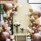 Stretchy Arch Backdrop Cover, Beige, 6ft, Wrinkle Free, Cream in 6x2.6 ft (HxW) in Beige, alternate view 3