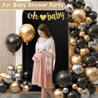 Stretchy Arch Backdrop Cover, Black, 6ft in 6x2.6 ft (HxW) in Black, alternate view 3
