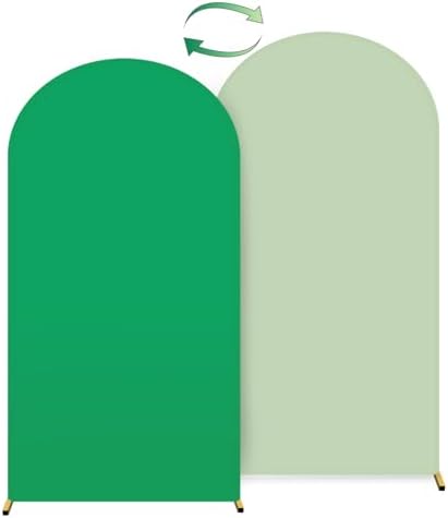 Stretchy Arch Backdrop Cover, Green and Sage Green, 7.2ft in 7.2x4 ft (HxW) in Green and Sage Green