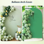 Stretchy Arch Backdrop Cover, Green and Sage Green, 7.2ft in 7.2x4 ft (HxW) in Green and Sage Green, alternate view 6