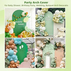 Stretchy Arch Backdrop Cover, Green and Sage Green, 7.2ft in 7.2x4 ft (HxW) in Green and Sage Green, alternate view 7