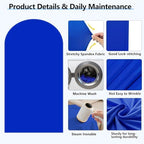 Stretchy Arch Backdrop Cover, Royal Blue, 7.2ft, Wrinkle Free in 7.2x4 ft (HxW) in Royal Blue, alternate view 4
