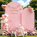 Stretchy Arch Backdrop Cover Set, Pink, 7.2ft and 6ft in Pink