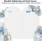 Stretchy Arch Backdrop Cover Set, White, 7.2ft, 6ft, Set of 2 in White, alternate view 5