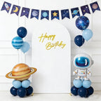 Stretchy Arch Backdrop Cover with Birthday Sign, White, 7.2FT in White, alternate view 7