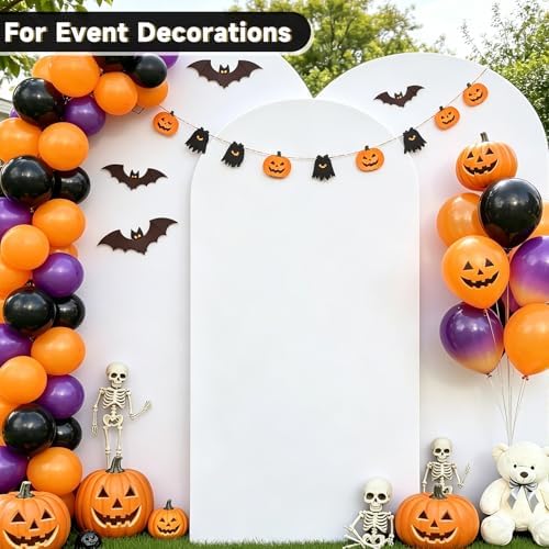 Stretchy White Arch Backdrop Cover Set of 3-7.2ft, 6.6ft, 6ft, alternate view 4