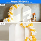 Stretchy White Arch Backdrop Cover Set of 3-7.2ft, 6.6ft, 6ft, alternate view 7