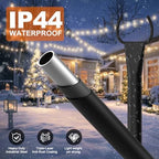 String Light Poles 4-Pack - 10FT, 5-Prong Base for Patio Deck, alternate view 3