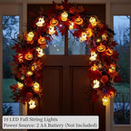 String Lights, 4.9Ft 10 LED Fall Fairy Lights Skull String Lights, alternate view 4