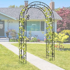 Sturdy Metal Garden Arch with Rust-Resistant Finish, Garden Abor-88 H*51" L, alternate view 7
