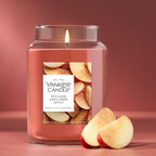 Sugared Cinnamon Apple Scented Candle, 22oz Large Jar, alternate view 4