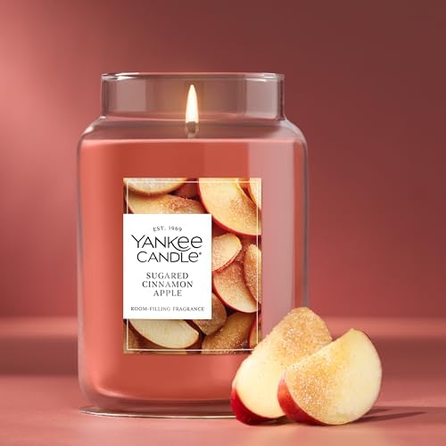 Sugared Cinnamon Apple Scented Candle, 22oz Large Jar, alternate view 4