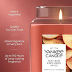 Sugared Cinnamon Apple, Scented Candle, 22oz Large Jar with up to 150 Hour Burn Time, Giftable (Pack of 4), alternate view 3