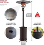 Sundara 92" Propane Patio Heater with 48,000 BTUs & Control Knob, alternate view 3