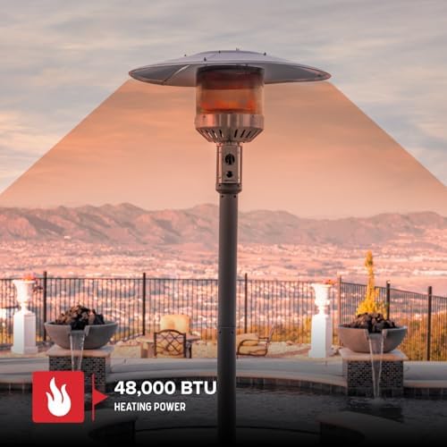 Sundara 92" Propane Patio Heater with 48,000 BTUs & Control Knob, alternate view 4