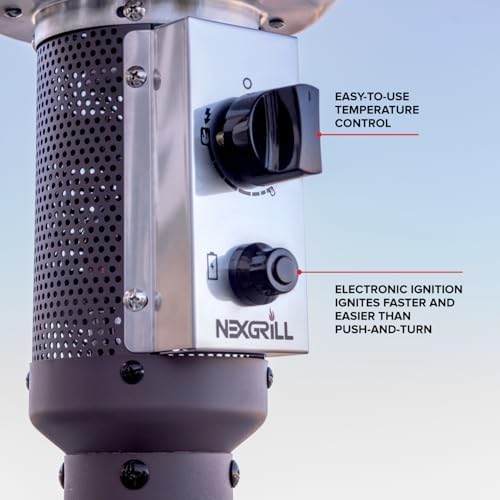 Sundara 92" Propane Patio Heater with 48,000 BTUs & Control Knob, alternate view 6