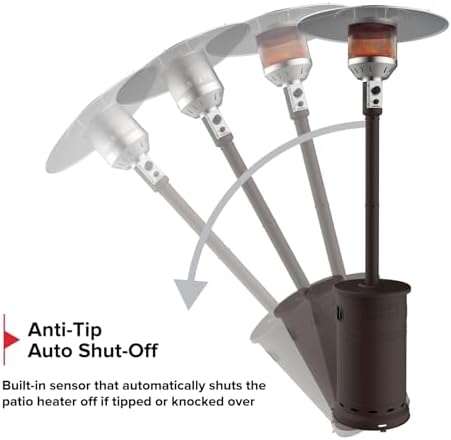 Sundara 92" Propane Patio Heater with 48,000 BTUs & Control Knob, alternate view 7