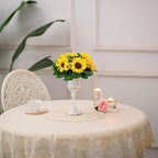 Sunflower Artificial Flowers Ball - 2 Pcs Fake Sunflower Flowers CenterPieces Decoration for Wedding Table Silk, alternate