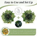 Sunflower Artificial Flowers Ball - 2 Pcs Fake Sunflower Flowers CenterPieces Decoration for Wedding Table Silk, alternate