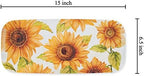 Sunflower Melamine Serving Tray, 15 x 6.5 Inch Rectangular Serving Platter, BPA Free Food Tray for Party, alternate view 3
