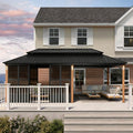 Sunroom Gazebo 12' x 24' Double Roof Soalrium, Sliding Doors