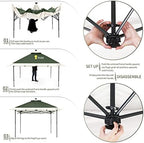 Suntime Pop Up Gazebo, Solar LED, 12x12 ft, Green in 12x12 ft in Green, alternate view 6