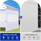 Sunwall for 10x10 Canopy Frame with Zipper, 3Pack Sunwalls Only, (White) in White, alternate view 6