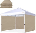 SunWall for 10x10 Pop Up Canopy Frame, 3 Pack SideWall Only (10X10, Khaki) in Khaki