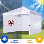 SunWall for 12x12 Pop Up Canopy Frame, 3 Pack SideWall Only (12X12, Blue) in Blue, alternate view 4