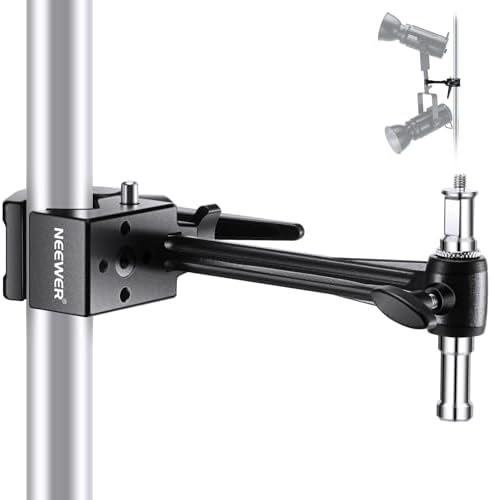 Super Clamp with 6" Extension Arm, 5/8" Stud, 2.4" Jaw Grip