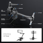 Super Clamp with 6" Extension Arm, 5/8" Stud, 2.4" Jaw Grip, alternate view 7