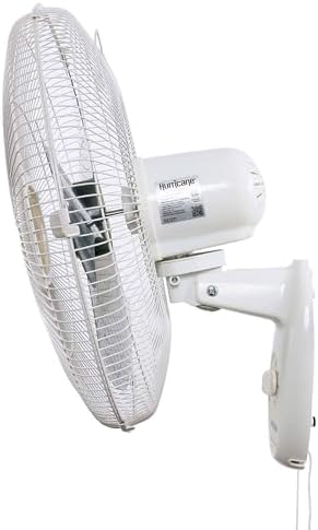 Supreme 90-Degree Oscillating Wall Fan, 3 Speeds, White, 18in in White, alternate view 6