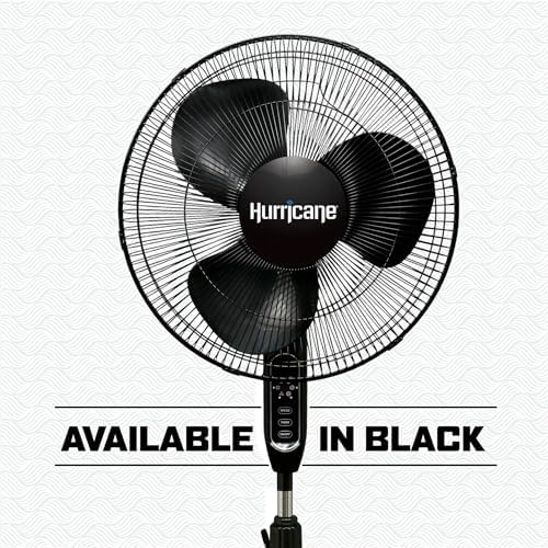 Supreme Oscillating Pedestal Fan w/ Remote for Home, White, 16 in in White, alternate view 5
