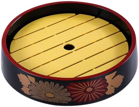 Sushi Plate 10.23 Inch Square Seafood Serving Tray with Baffle for Sashimi Storage and Sushi Presentation Ideal