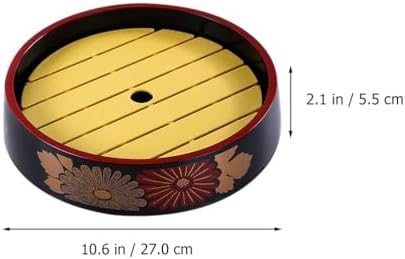 Sushi Plate 10.23 Inch Square Seafood Serving Tray with Baffle for Sashimi Storage and Sushi Presentation Ideal, alternate