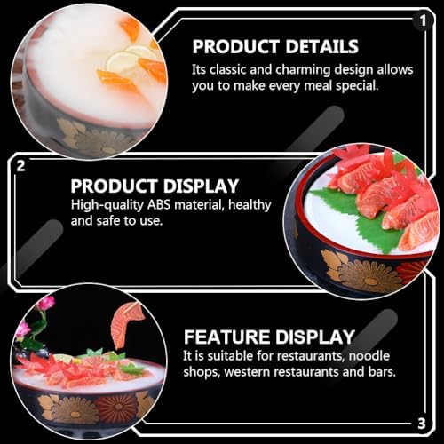 Sushi Plate 10.23 Inch Square Seafood Serving Tray with Baffle for Sashimi Storage and Sushi Presentation Ideal, alternate