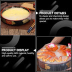 Sushi Plate 10.23 Inch Square Seafood Serving Tray with Baffle for Sashimi Storage and Sushi Presentation Ideal, alternate