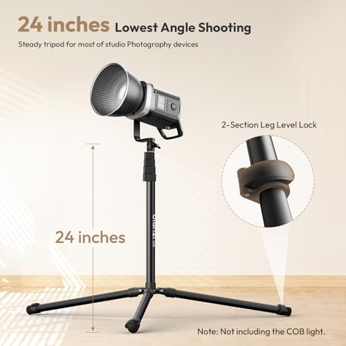 T270 Light Stand - 8.8FT/270cm Adjustable Photography Light Stand Tripod, Aluminum Portable Studio Lighting, alternate view 4