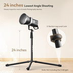 T270 Light Stand - 8.8FT/270cm Adjustable Photography Light Stand Tripod, Aluminum Portable Studio Lighting, alternate view 4