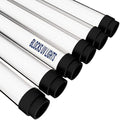 T8 Fluorescent Light Tube Guard, Clear UV Safety Sleeve, 24-Pack