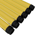 T8 Fluorescent Light Tube Guard with End Caps, Yellow, 24-Pack