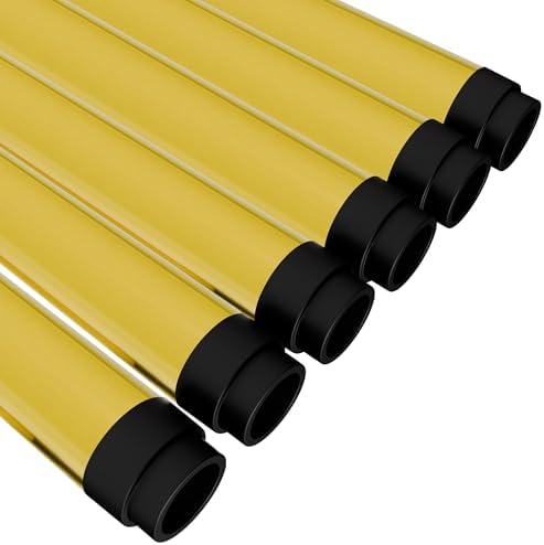 T8 Fluorescent Light Tube Guard with End Caps, Yellow, 24-Pack