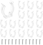 T8 U Clips Holder Bracket Fluorescent Tube Light Fixture Plastic Pipe Clamps with Screws for LED Bulbs Ceiling